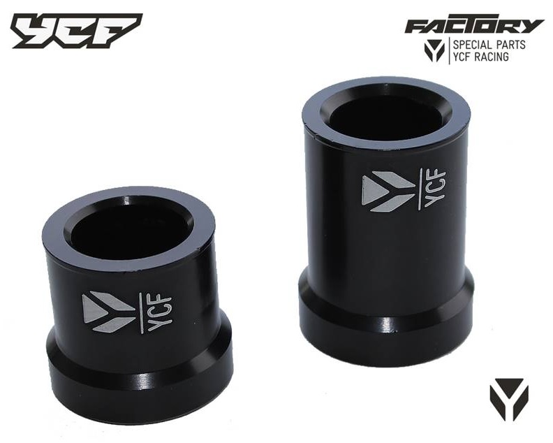 Přední rozpěrky kol CNC pitbike YCF Černá