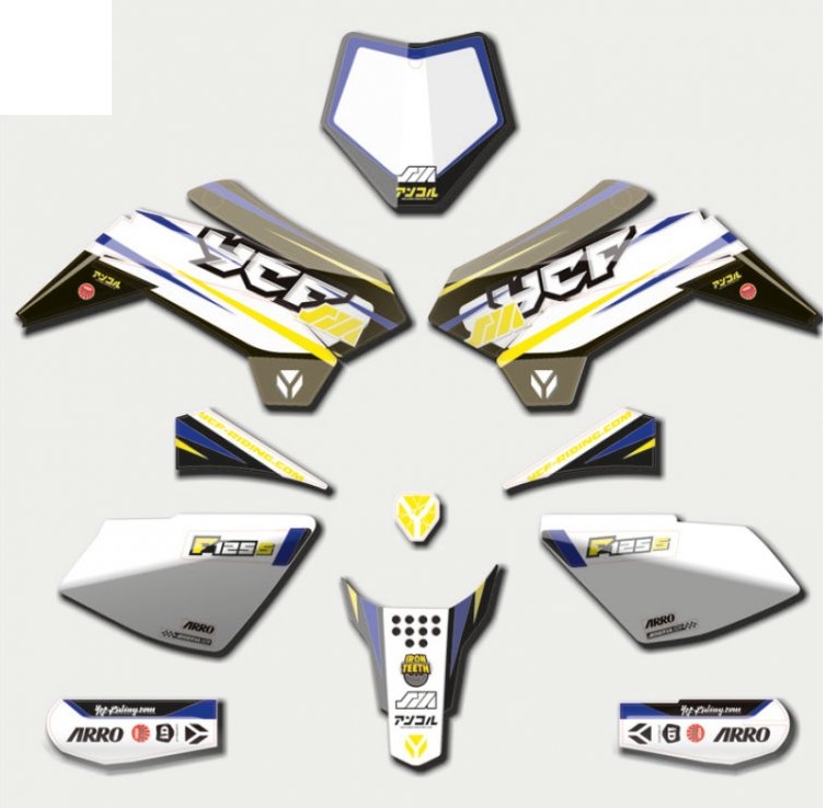 Sada polepů pitbike YCF SM F125S-2020