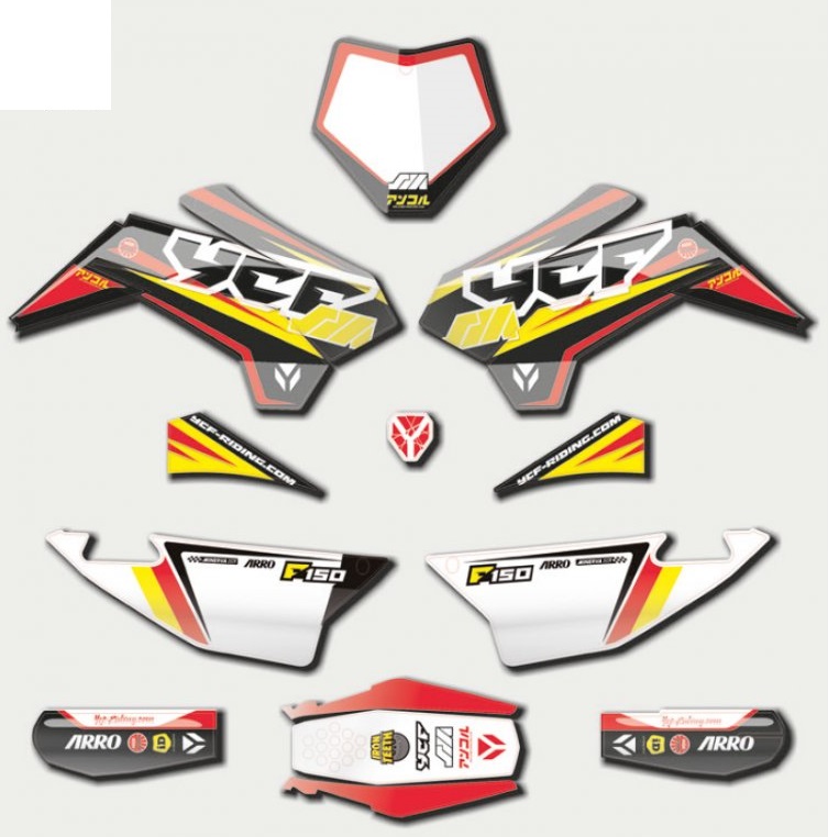 Sada polepů pitbike YCF SM F150-2020