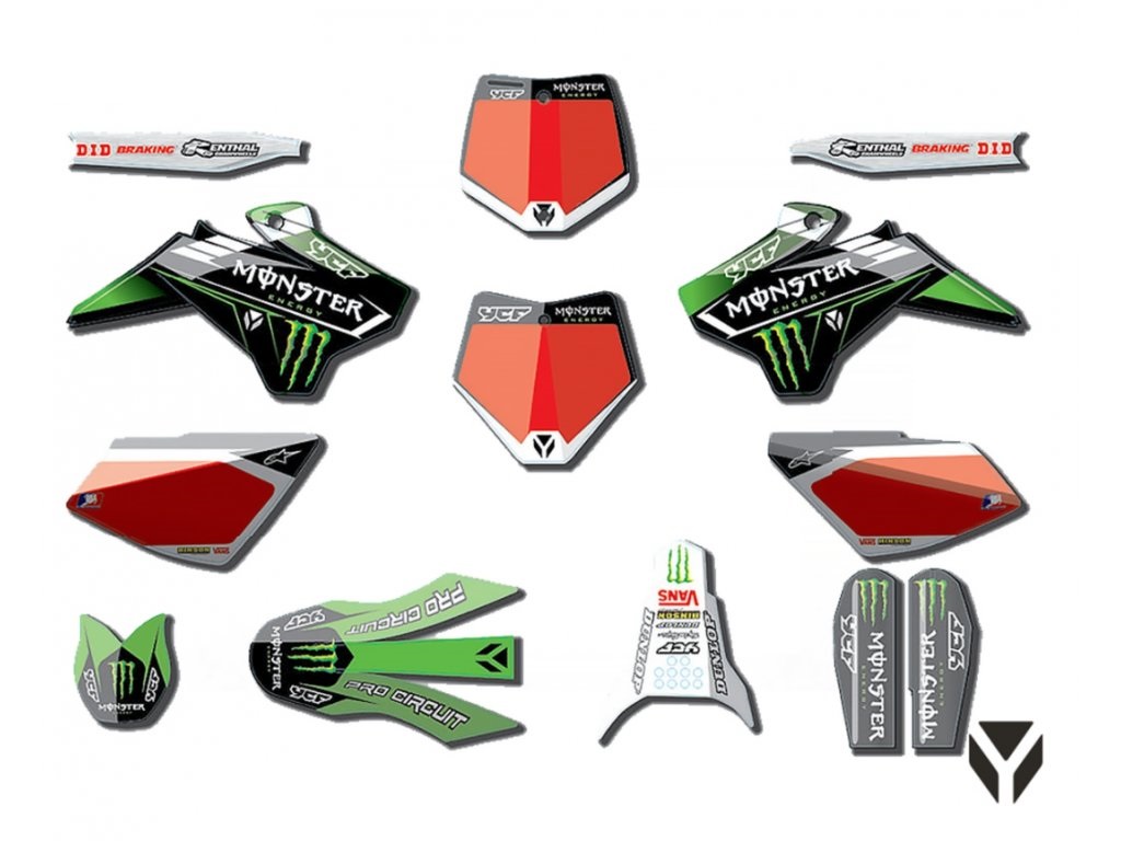 Sada polepů pitbike YCF START 2008-2017/ PILOT 2013-2015/ FACTORY 2012-2015
