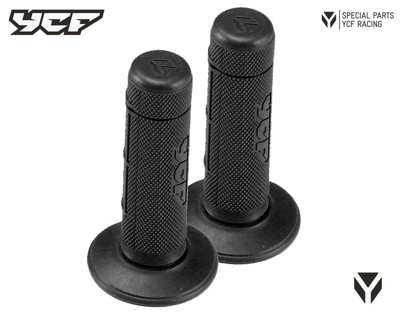 Gumové gripy pitbike YCF Černá