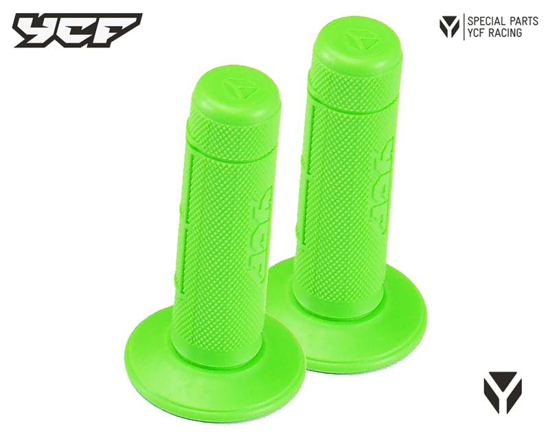 Gumové gripy pitbike YCF Zelená