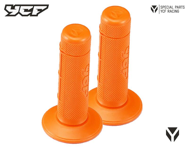 Gumové gripy pitbike YCF Oranžová
