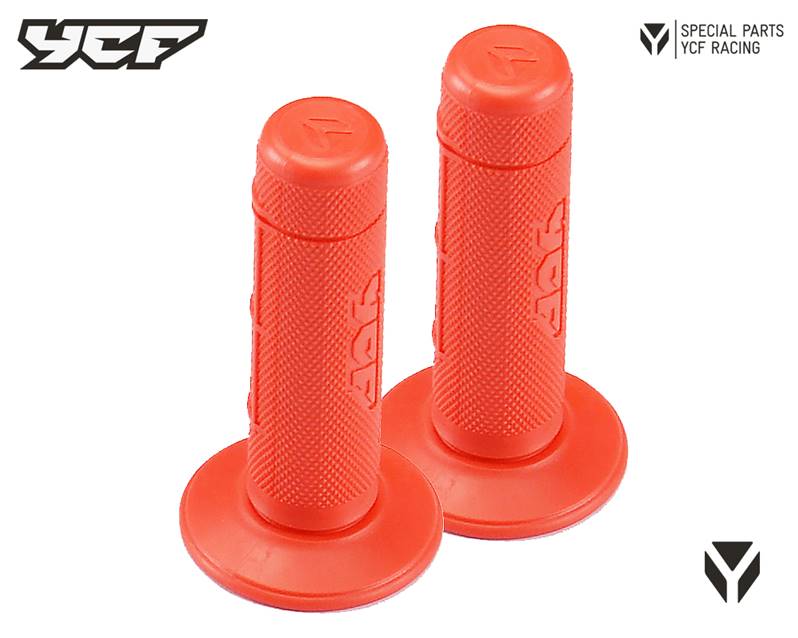 Gumové gripy pitbike YCF Červená