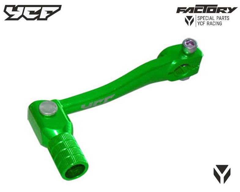 Řadící páka hliníková pitbike YCF Zelená