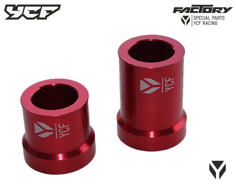 Zadní rozpěrky kol CNC pitbike YCF Červená