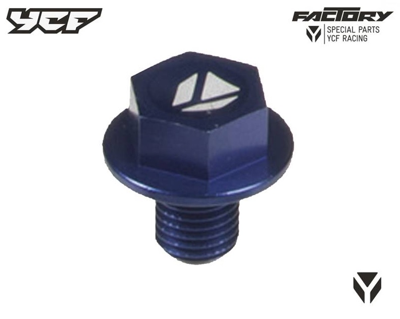 Magnetický výpustný šroub oleje pitbike YCF Modrá