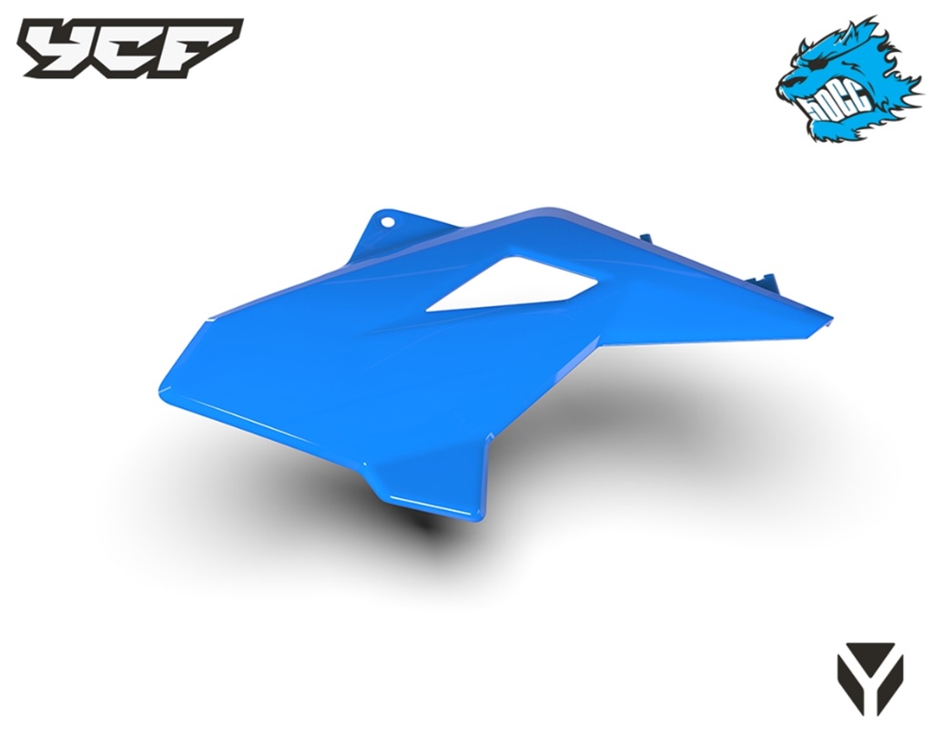 Levý spoiler pro modely 50 pitbike YCF Modrá