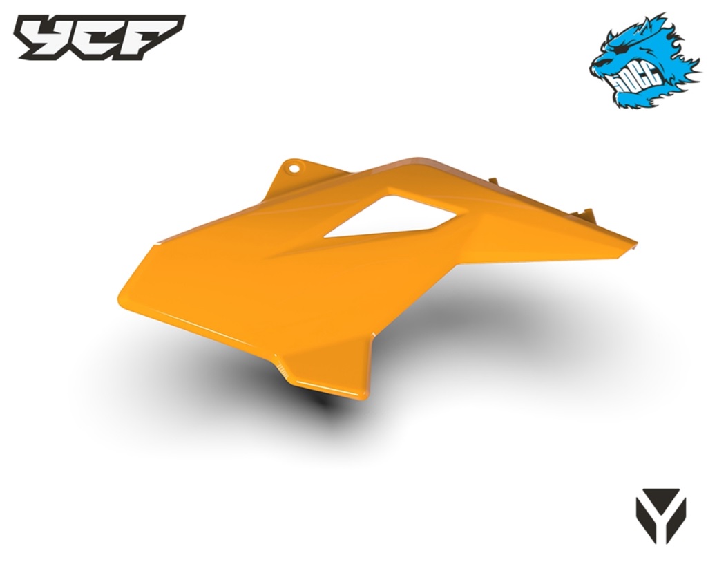 Levý spoiler pro modely 50 pitbike YCF Oranžová