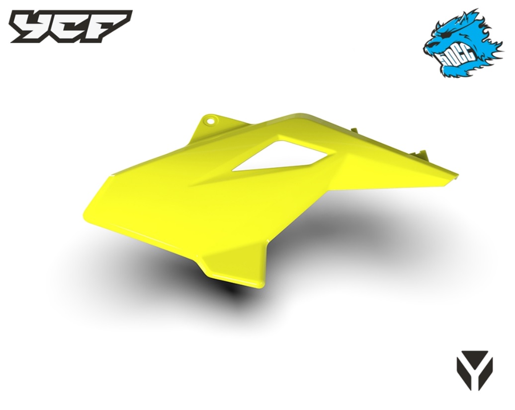 Levý spoiler pro modely 50 pitbike YCF Žlutá