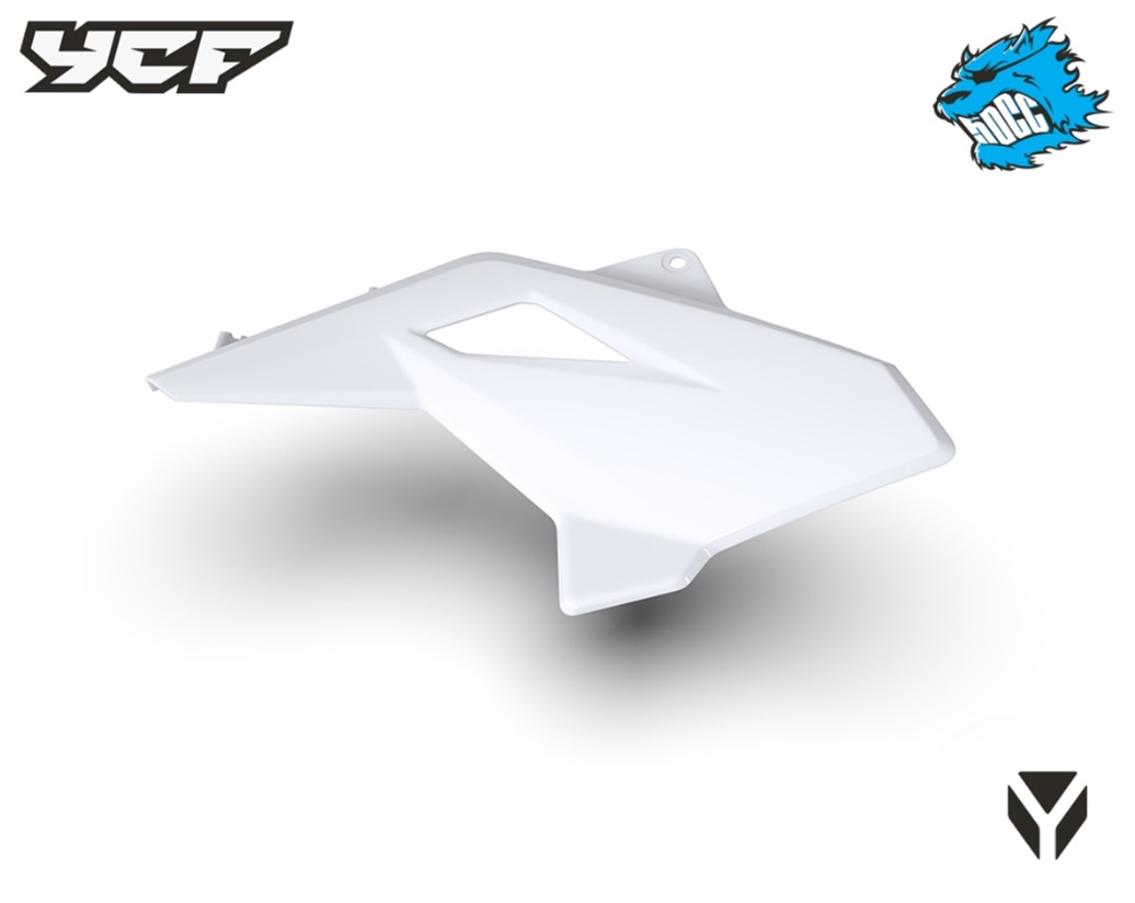Pravý spoiler pro modely 50 pitbike YCF Bílá