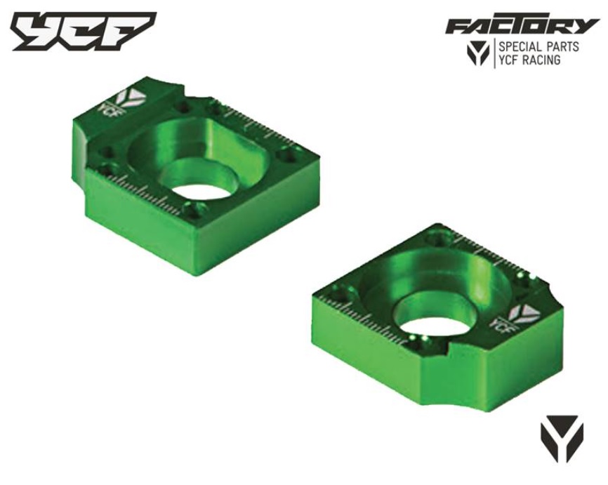 Napínák řetězu pro modely Factory pitbike YCF Zelená