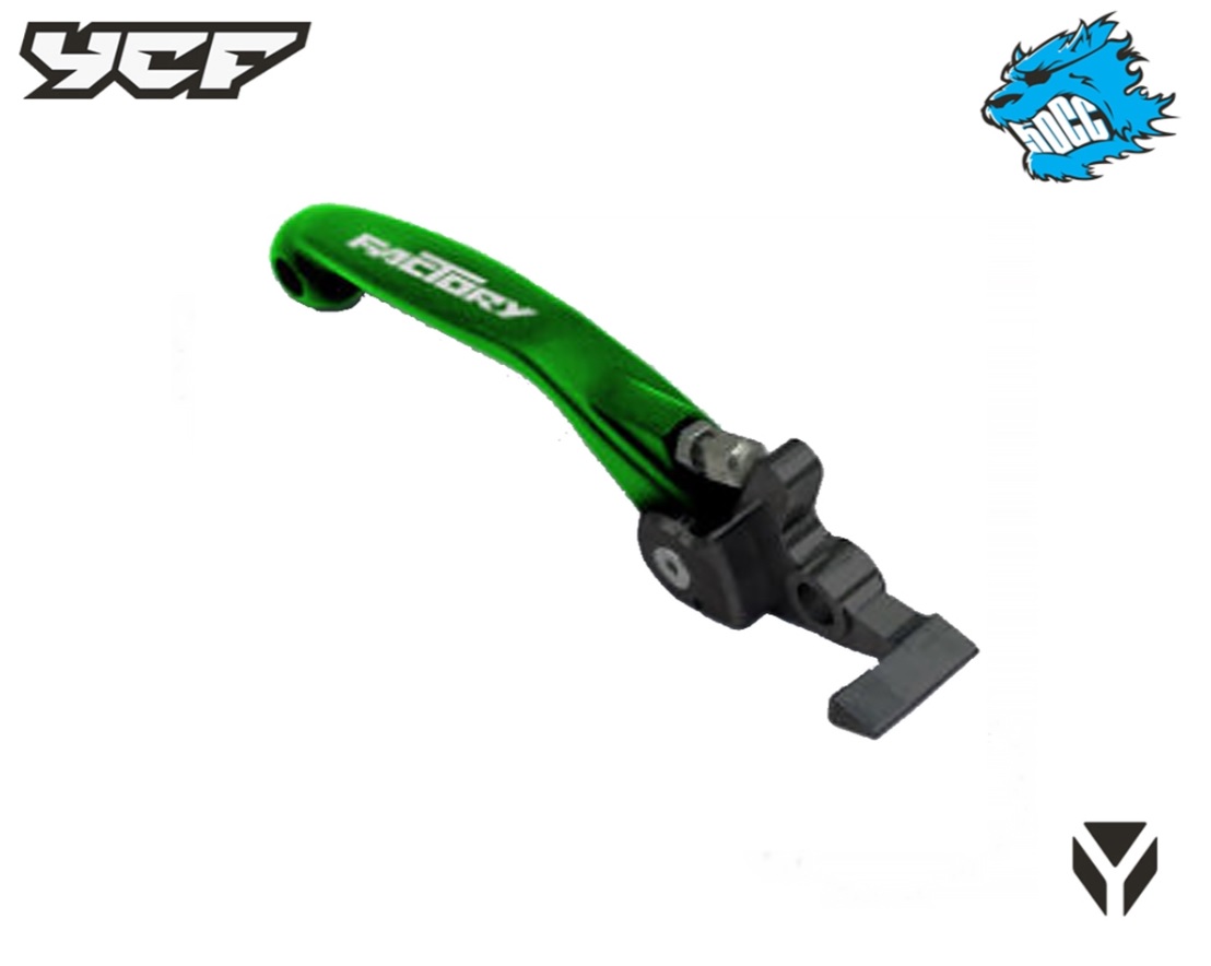 Pravá brzdová páčka pro hydraulickou brzdu 50A pitbike YCF Zelená