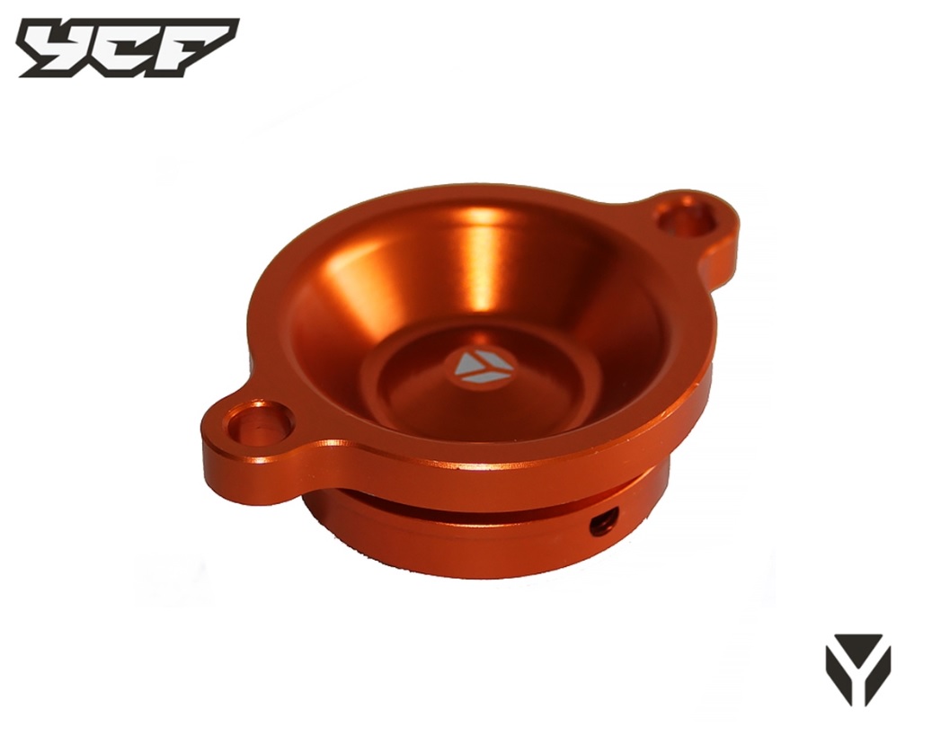 Kryt olejového filtru pro daytona pitbike YCF Oranžová