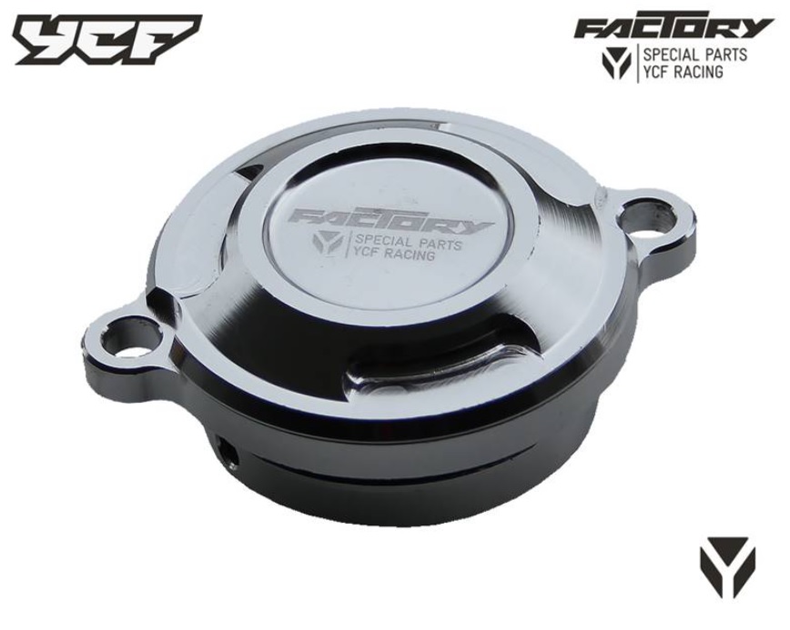 Kryt olejového filtru pitbike YCF Stříbrná
