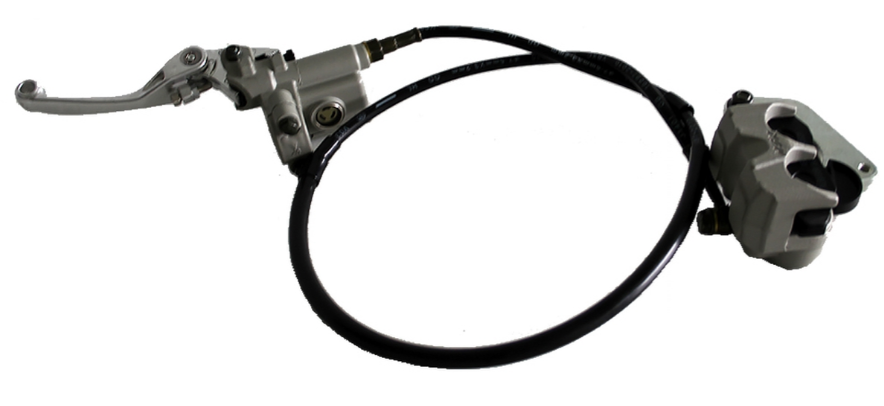 Kompletní přední brzda s dvoupístkovým brzdovým třmenem 980mm pitbike YCF