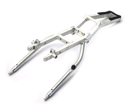 Hliníkový zadní rám stříbrný pitbike YCF