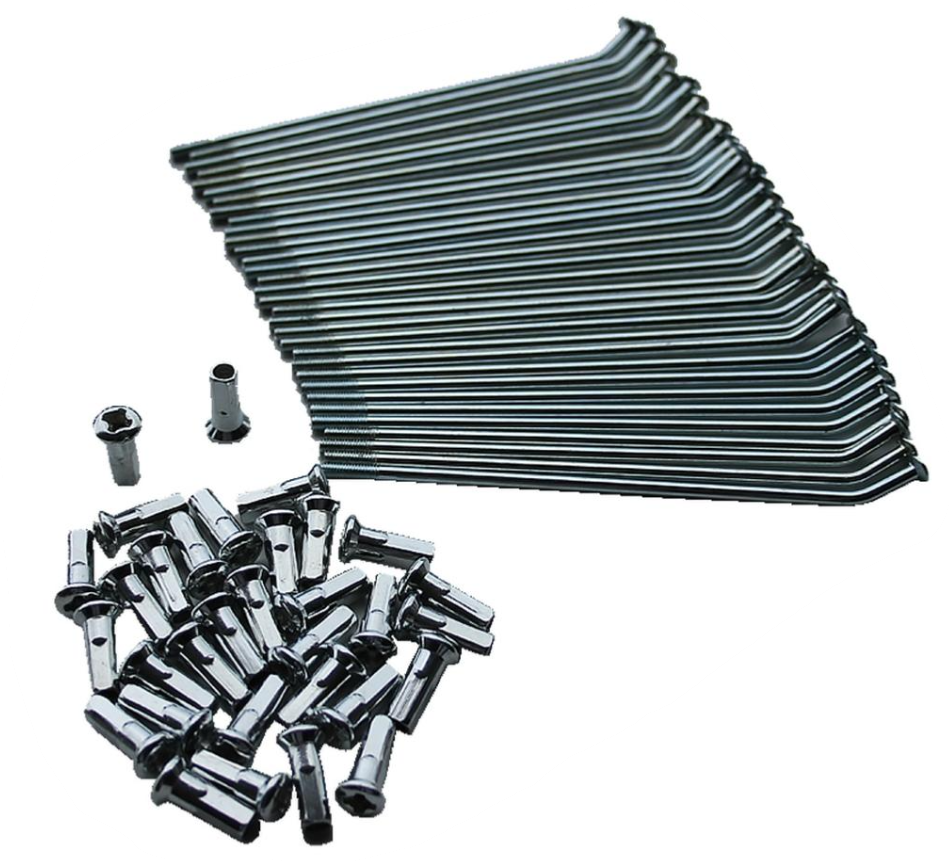 Drát s niplem pro kola 17' (184mmx24+181mmx8) (3.6mm) pitbike YFC