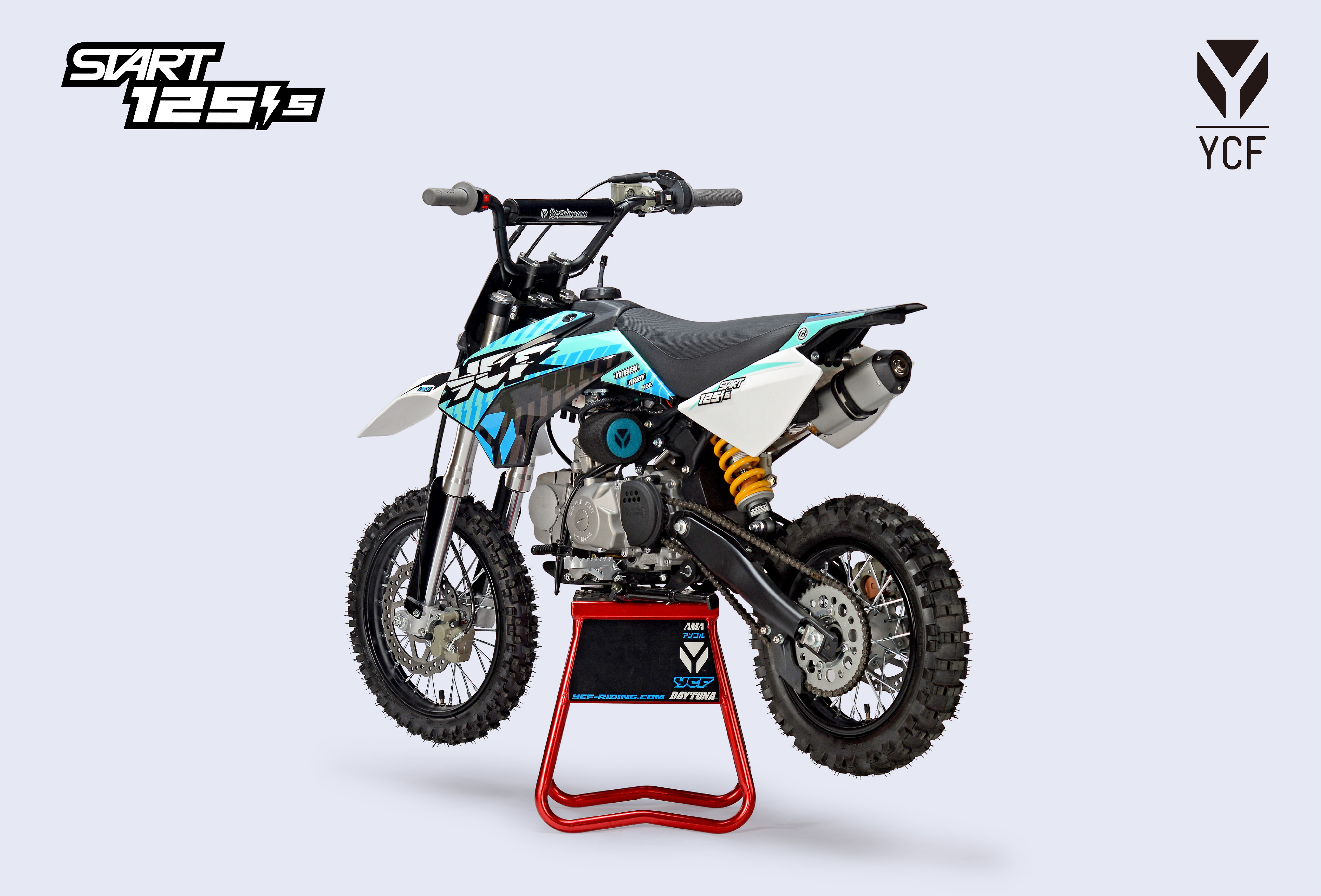 PITBIKE YCF START 125SE tyrkysová