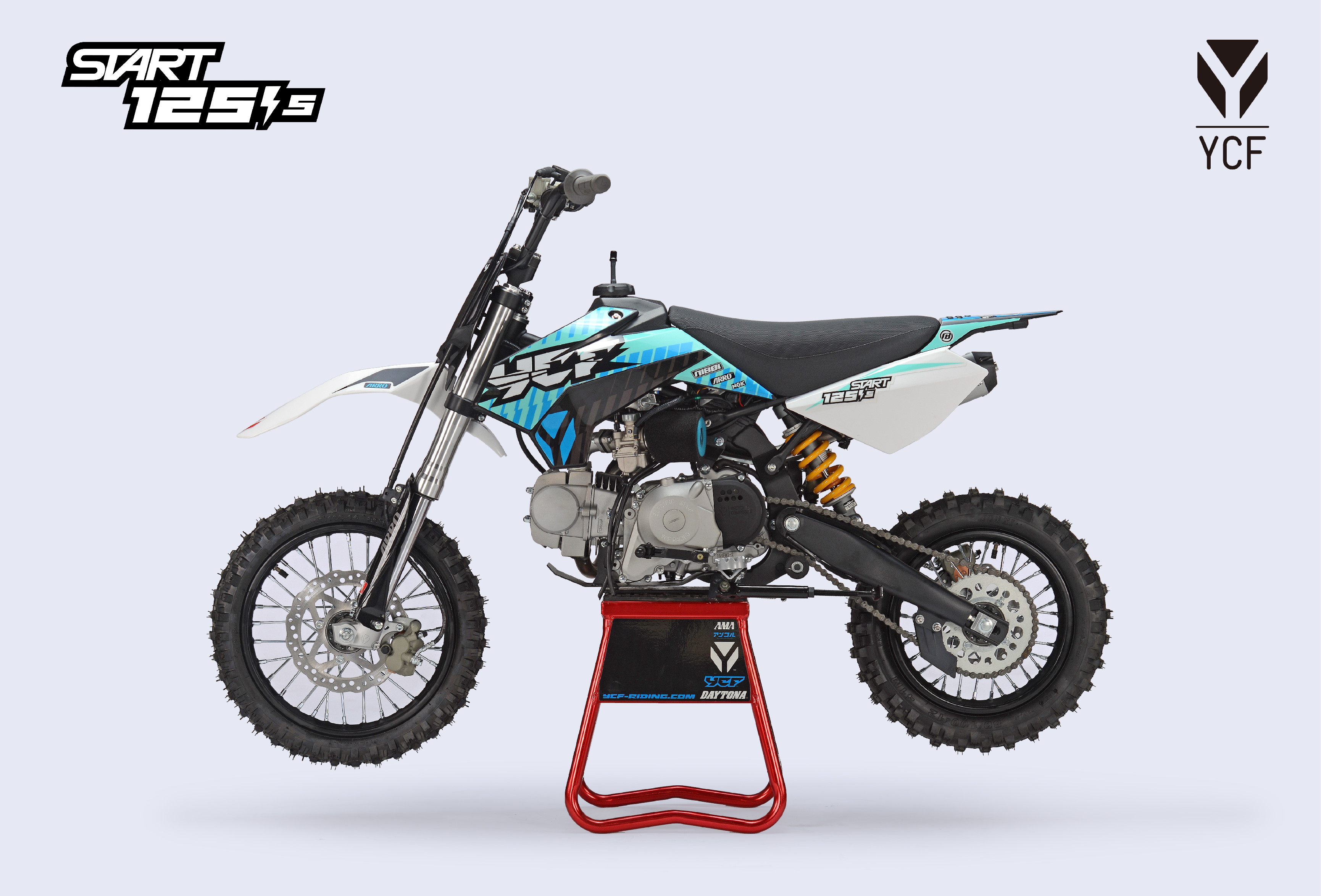 PITBIKE YCF START 125SE tyrkysová