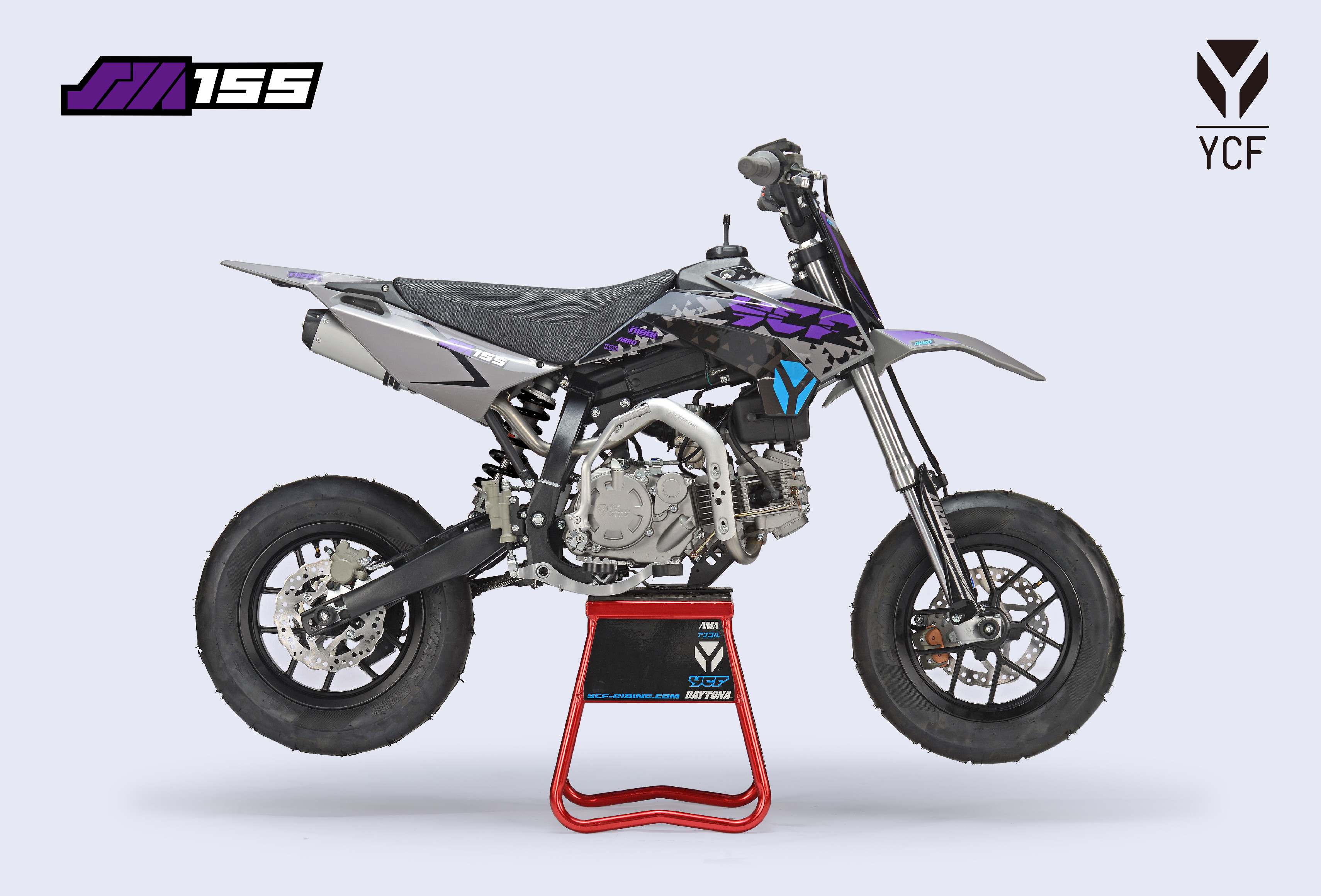 PITBIKE YCF SM 155 fialová