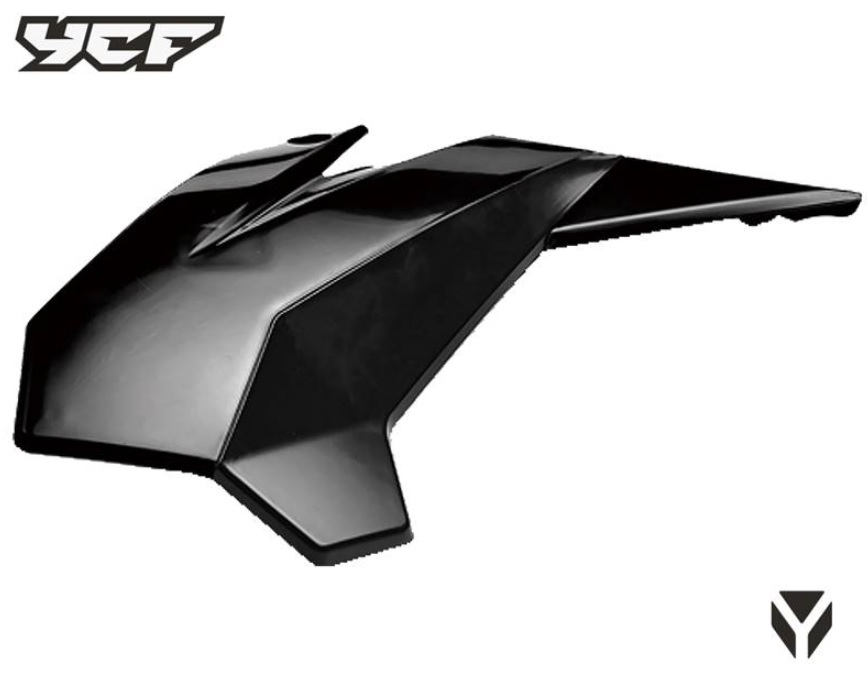 Levý spoiler pro modely PILOT/SP/LITE/START pitbike YCF Černá