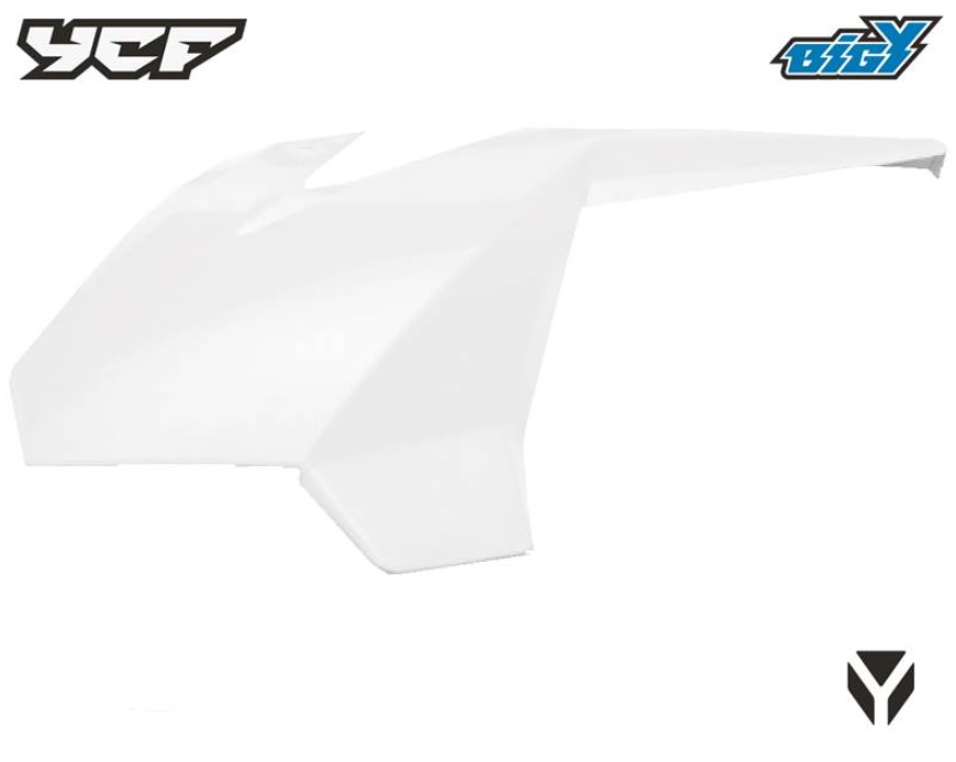 Levý spoiler pro modely BIGY pitbike YCF do roku 2021 Bílá