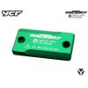 Víčko brzdové nádobky pumpy přední brzdy CNC eloxované pitbike YCF typ 02