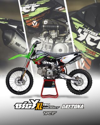 🏁 YCF BIGY FACTORY DAYTONA 190 XL MX – absolutní vrchol nabídky 💥 Nový model XL na kolech 19x16" – postavený pro větší...