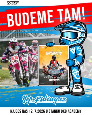 🏁 Zastav se za námi 12. 7. 2026 do Vysokého Mýta na Mistrovství světa v supermotu! 🏍️🔥 Najdeš nás se stánkem hned vedle...
