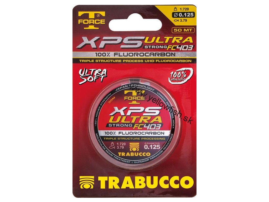 Silon Fluorocarbon Trabucco XPS Ultra Strong FC 403 T-Force - 0,16mm