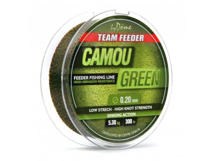Silon By Döme Team Feeder Camou Green 300m - 0,22mm-6,2kg