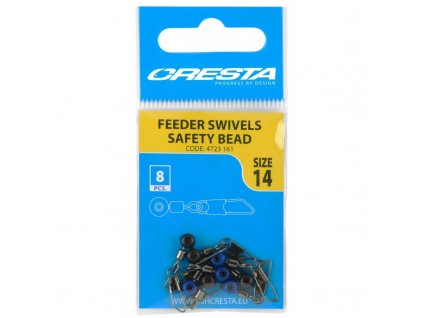 cresta feeder swivels with safety bead