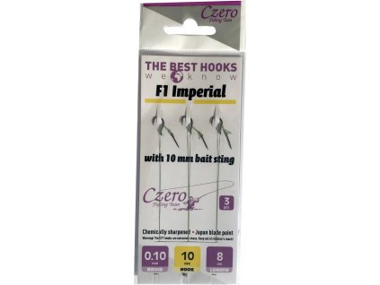 Feeder nádväzec- Czero F1 Imperial - 0,12 mm - tŕň 10 mm - hačik 8