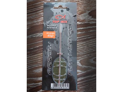 TOP MIX Arrow Flat method feeder - XL 45g-na daleke hody