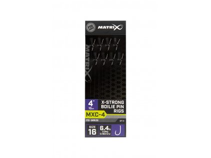 Matrix MXC-4 Size 16 Barbless / 0.18mm / 4" (10cm) / X-Strong Boilie Pin - 8pcs
