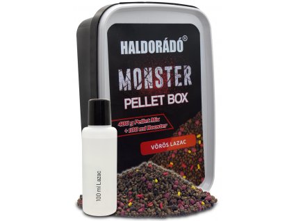 Haldorádó MONSTER Pellet Box - Vörös Lazac-Červeny Losos