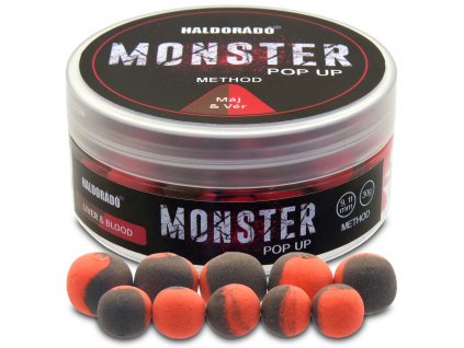 Haldorádó MONSTER Pop Up Method 9, 11 mm - Máj & Vér - Pečeň -Krv