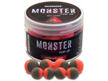 Haldorádó MONSTER Pop Up Big Carp 13, 17 mm - Máj & Vér - Pečeň - Krv