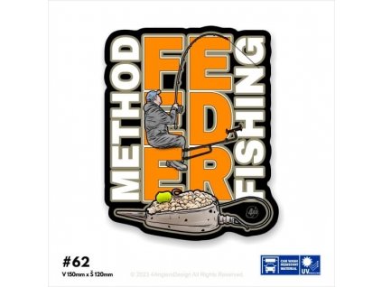Nálepka na auto - "METHOD FEEDER FISHING"