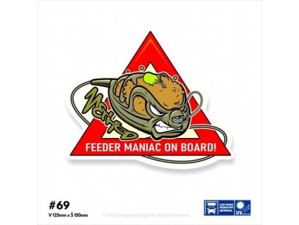 Nálepka na auto - "METHOD FEEDER MANIAC"