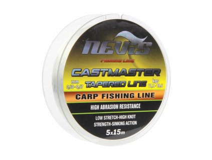 Nevis Castmaster Tapered Leader 15m x5. 0,20mm-0,57mm