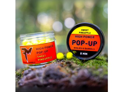 FEEDERMANIA HIGH POWER POP-UP BOILIES & BARRELS 8 MM SWEET PINEAPPLE