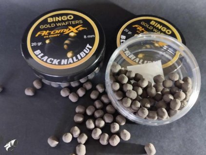Atomix Bingo Gold Wafters 8mm Black halibut