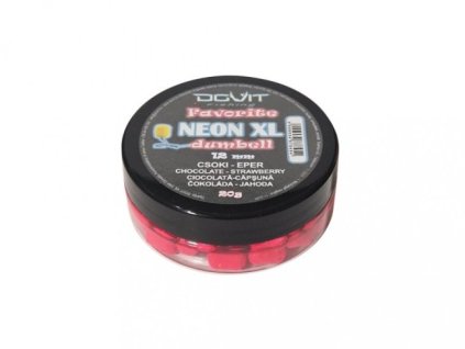 c76b483ac943fdc06a156b621a563547 dovit favorite dumbell neon xl 12mm jahoda cokolada