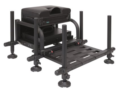 Pretekárska sedačka Rive  ST8 2.0 - BLACK/BLACK