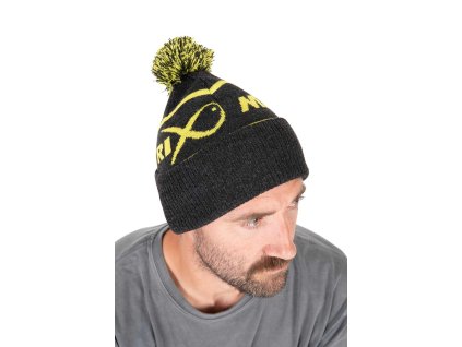 ghh010 matrix lime grey bobble hat main 4
