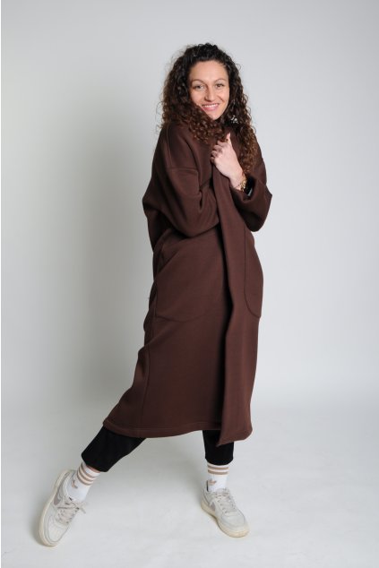 Kardigan čokoládový