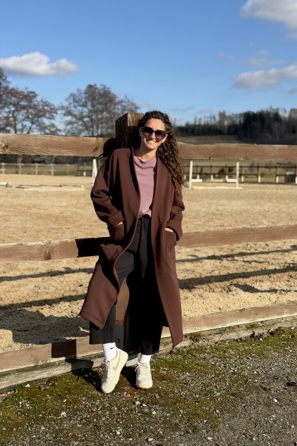 Kardigan čokoládový