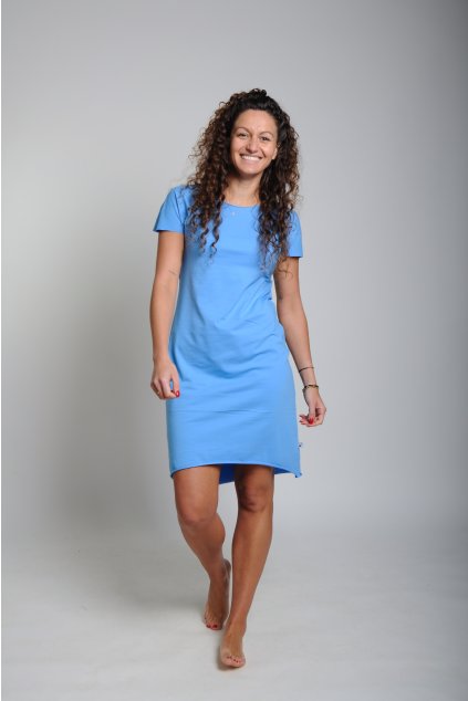 Šaty BASIC modrá